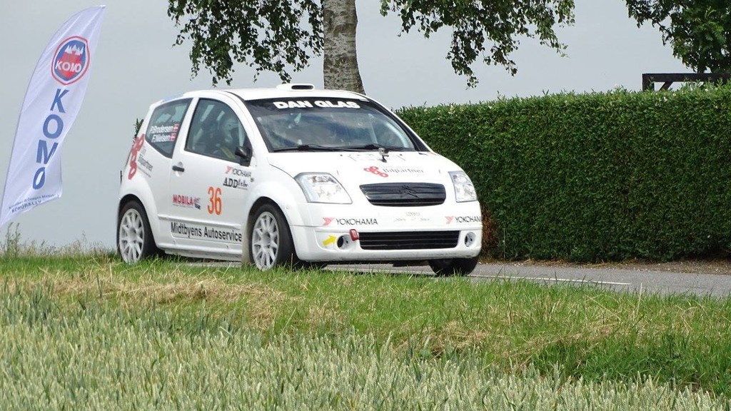Frank Nielsen og Per Brodersen forsvarede deres 2. plads i DASU Mini Rally mesterskabet
(Foto: Mogens Larsen)